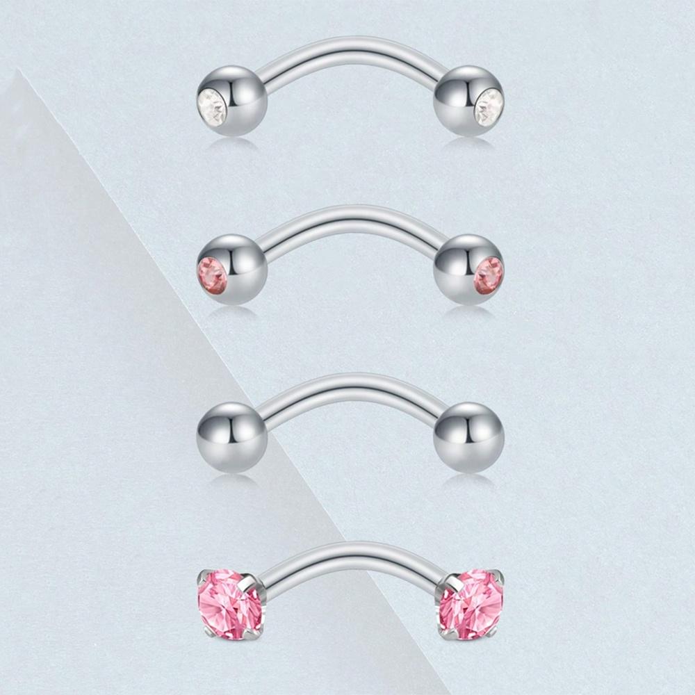 16G Ögonbrynspiercing Rookörhänge Rookpiercing Vertikal Labret Läppsmycke Rostfritt Stål Bridge Ögonbrynspiercing Smycken