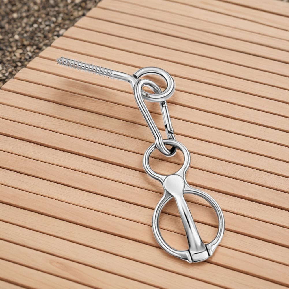 1 Set Heavy-Duty Horse Tie Ring Stainless Steel Horse Accessories Prevent Horses From Pulling Back