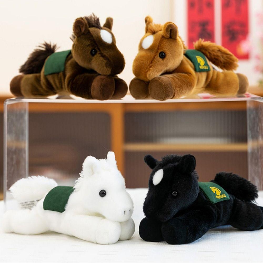 Simulation Horse Simulation Horse Plush Toys Plush Horned Sheep Plush Toys Kids Gift