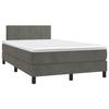 Maison Exclusive - Lattenrost und Matratze Dunkelgrau 120x200cm Samt
