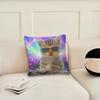 Meme Rosa Schleife Katzen Lustiger Kissenbezug Kissenbezug Dekoration Zimmer Zuhause Sofa Wohnzimmer Büro Auto Nordische Schlichtheit