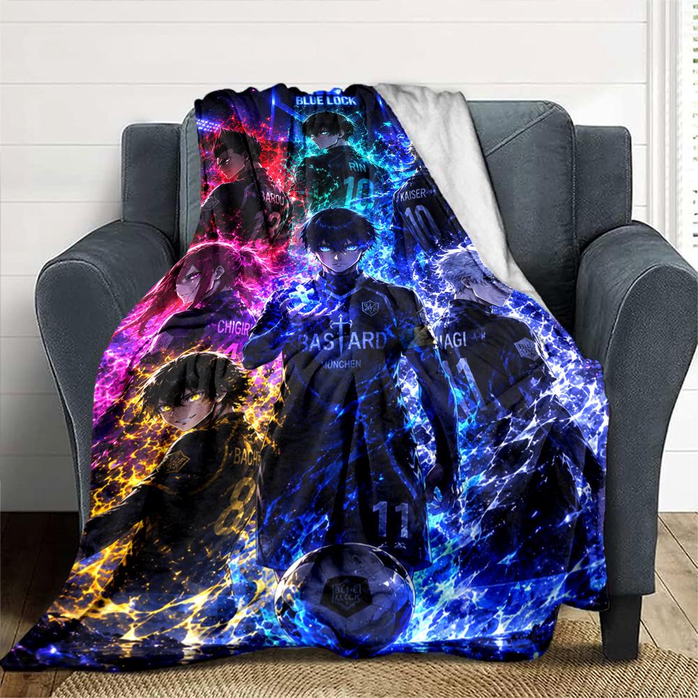 Bluelock Print Flannel Blanket High Quality Warm Comfortable Cover for All Seasons Perfect for Gifts Home Decor