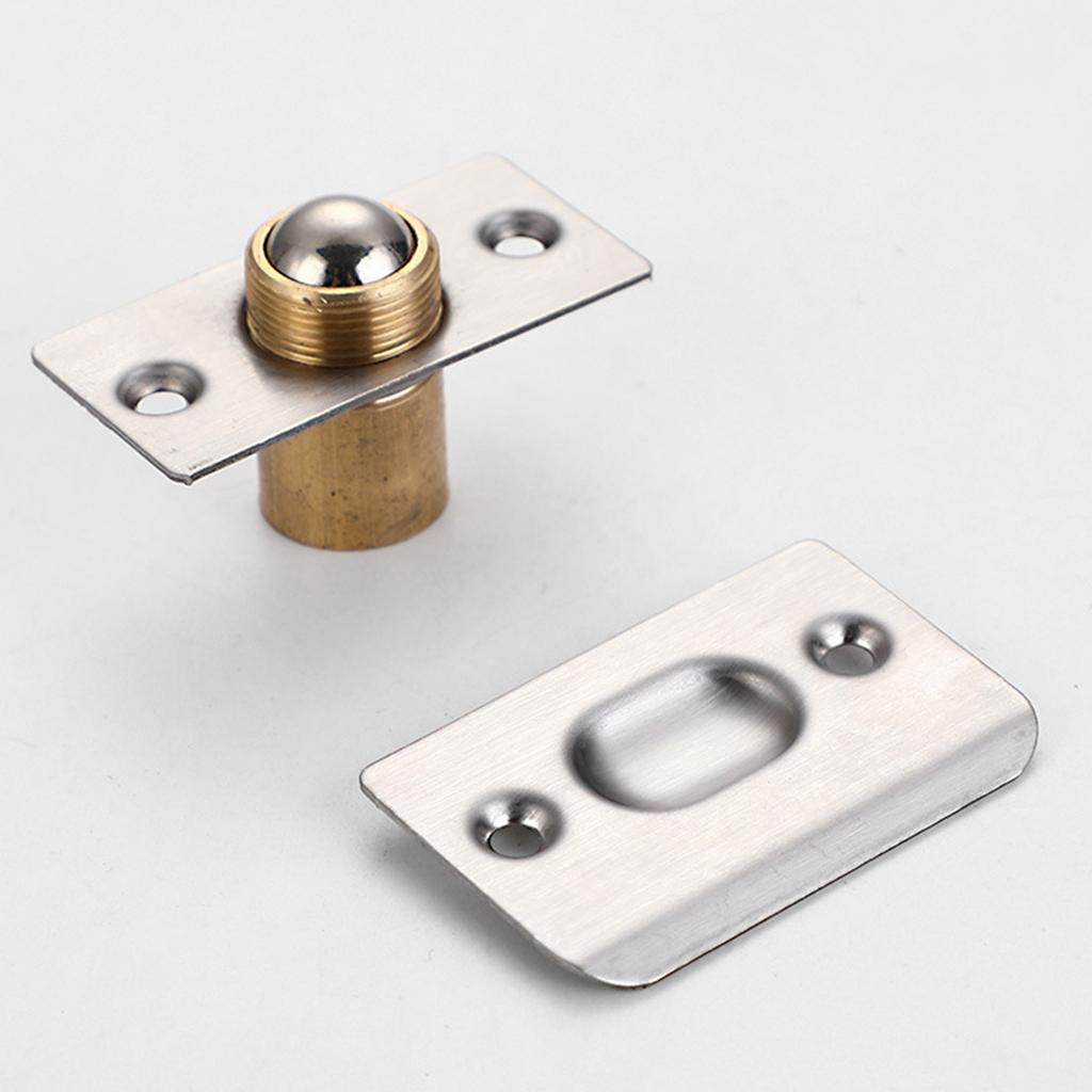 4Pcs Magnetic Balls Door Catches Adjustable Concealed Latches Closet Door Balls Catches Replacement French Door Lock