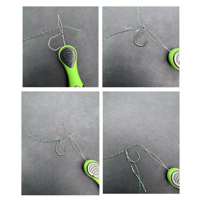 Fly Fishing Knot Tying Tool Bobbin Threader Fishing Hook Threader Needle Threader Wire Pulling Hook Lure Making Tool