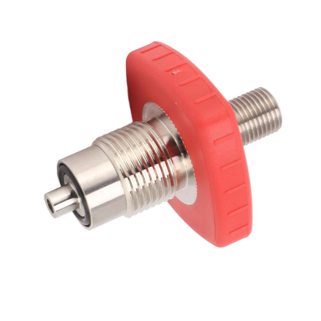 CO2 Tank Connector Red Square G5/8 to 1/4 Bspp Stainless Steel CO2 Tank Connector for Replacement