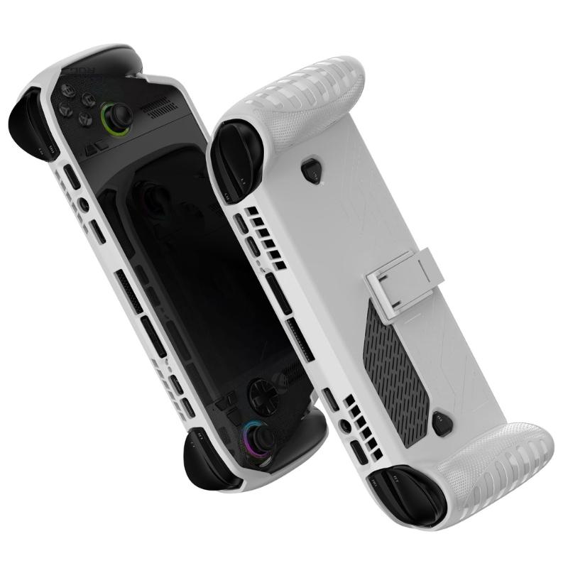 Flexible Silicone Protective Cover With AntiScratch Tempered Glass Film Portable Carrying Case For Video Game Consoles