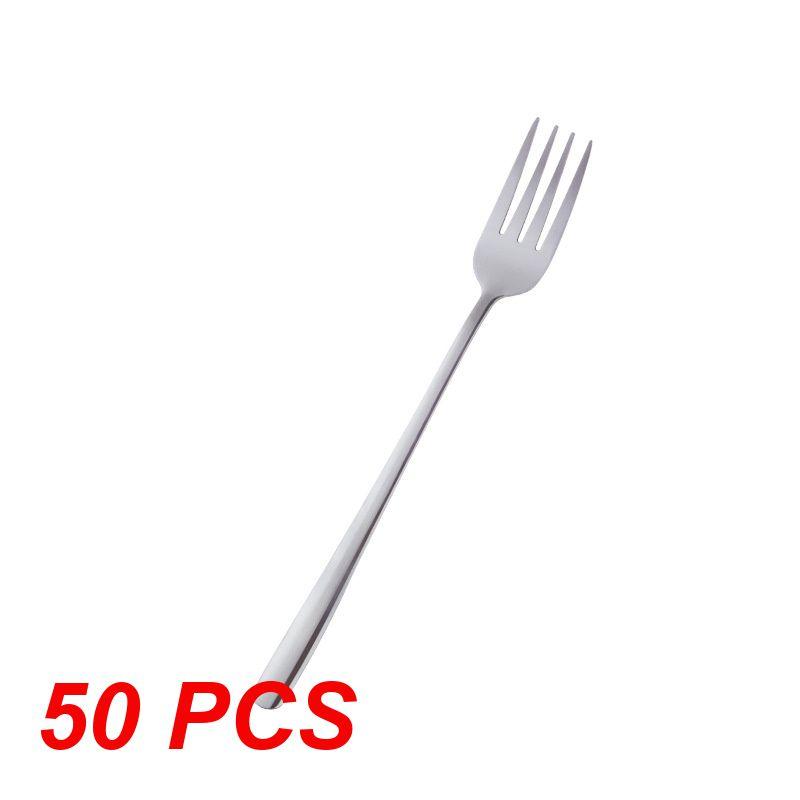 10/30/50PCS Main Fork Beautiful Fashion Not Easy To Break Stainless Steel Kitchenware Fork Easy To Clean Multipurpose 22.6g