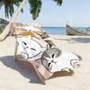Cartoon M-Mofusand-S Kawaii Cute Cats Towel Sports Quick Dry Travel Camping Gear Sandproof Soft Light Large Beach Towel