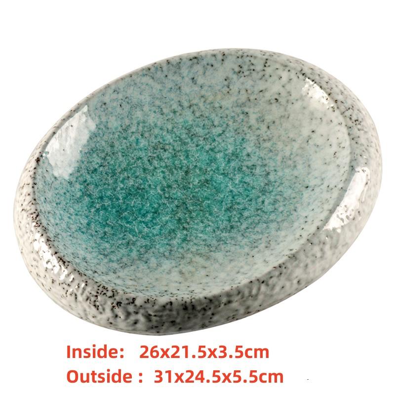 seafood Creative Stone Pattern Ceramic Bowl Thick Edge Sushi Bowl Sashimi Dessert Bowls Soup Bowls Restaurant Special Tableware