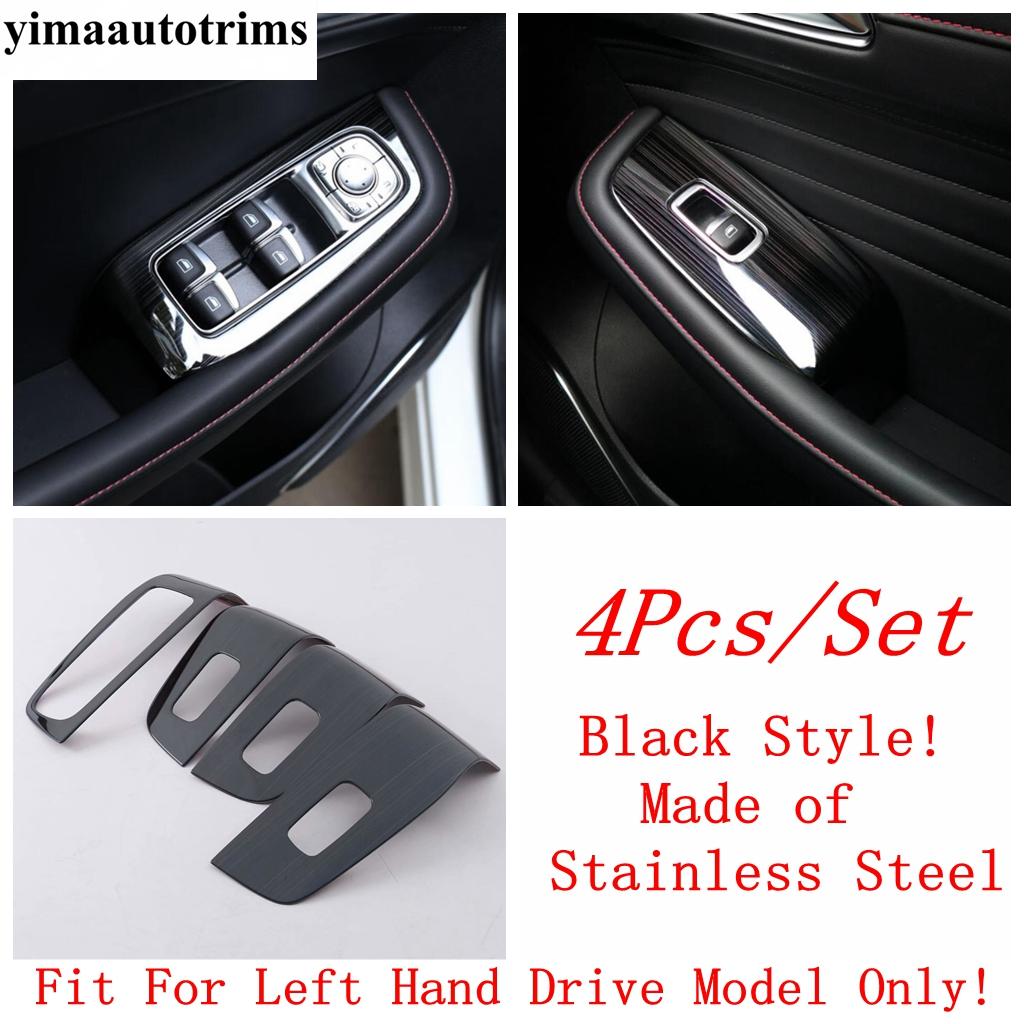 Car Inner Door Armrest Window Lift Button Control Panel Frame Cover Trim Accessories Interior For MG HS / HS Plug-in  - 2024