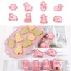 8 Pieces Cookie Cutters Sheep Shaped Biscuit Mold Kitchen Tools Food Grade Plastic Material Baking Supplies for Children