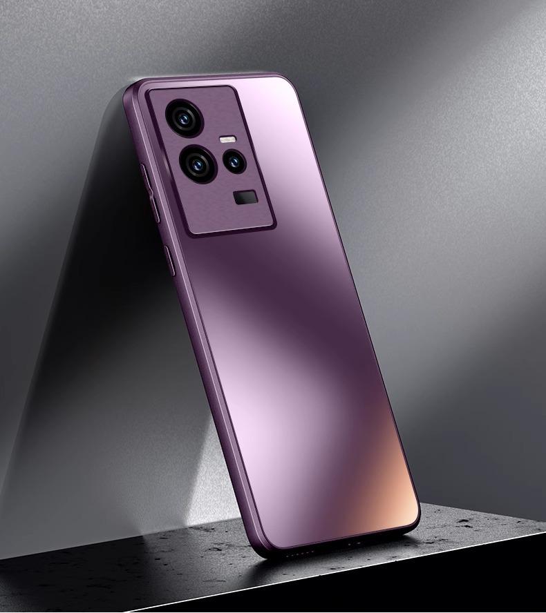 Applicable to vivoiQOO11 mobile phone case AG matte soft case lens all-inclusive iQOOneo8 anti-drop protective cover skin feel