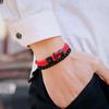 Mode 2 stuks/set Heren Armband Natuurlijke 6mm Onyx Steen Kralen Armband Homme 4mm Touw Nautische Armband Vrijetijdsaccessoires Pulseria