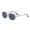 JYL TS Men's Retro Square Metal - Double-Bridge Sun-Protective KSL-98290