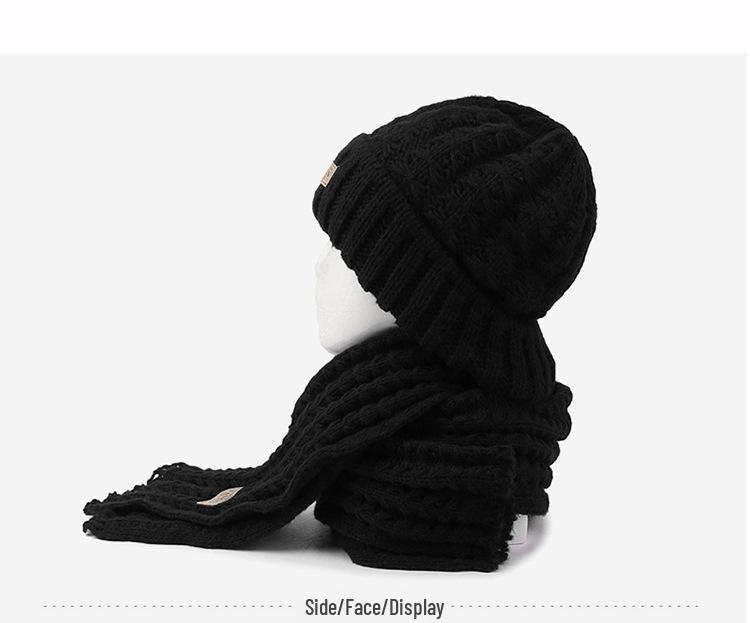 Damen Koreanischer Strickmützen- und Schal-Set – Winter Warm, Vielseitiges Design