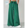 Women's New Wide-Leg Pants, Fashionable Loose-Fit Long Pants, Bright-Colored Casual Versatile Spring-Summer Draped Trousers