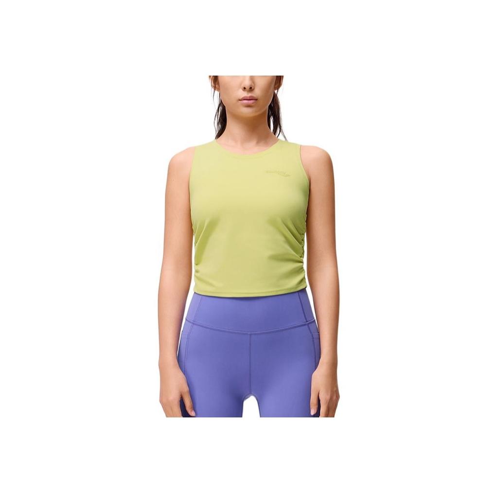 SAUCONY Soft Comfortable Fitted Pullover Tank Top Women Tops Mustard-Yellow SC1249099A