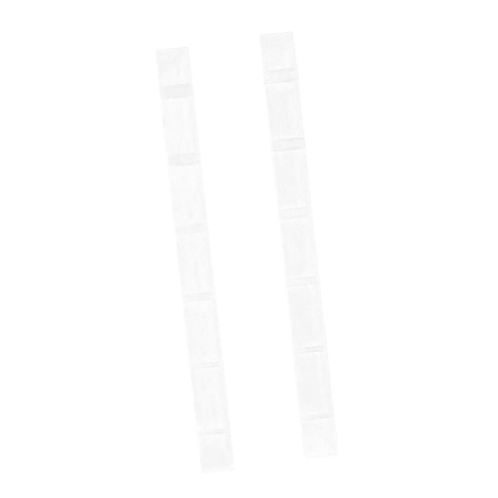 2Pcs Electric Guitar Nut Bone 6 String Pre Slotted Guitar Nut Replacement for Strat