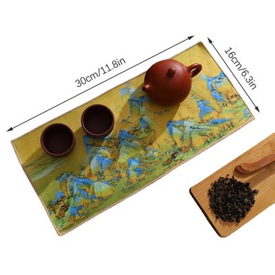 Chinesische Professionelle Lappen Gemalt Dicke Geschirrtuch Super Saugfähigen Tee Reinigung