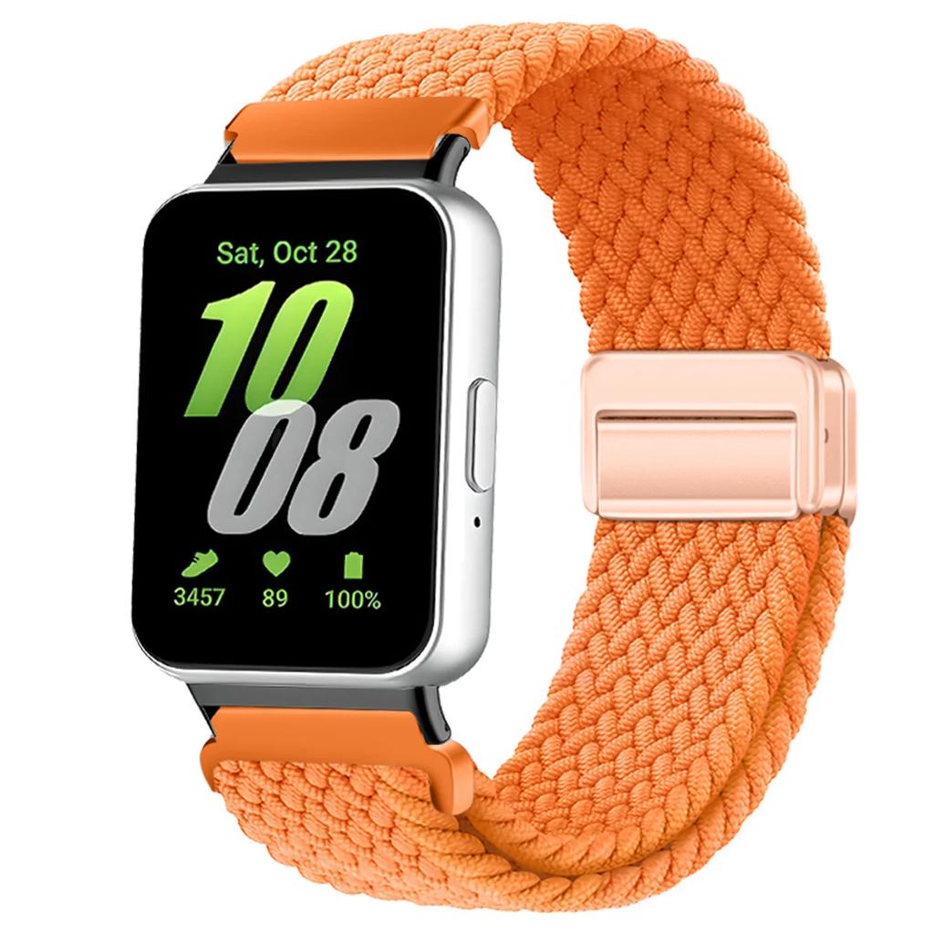Magnetic Sport for Samsung Galaxy Fit 3 Watch Braided Strap Watchband for Samsung Galaxy Fit 3 Band Accessories Replacement