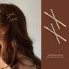 Korean Rhinestone Cross Hair Clip - Women's Flyaway Bangs Accessory