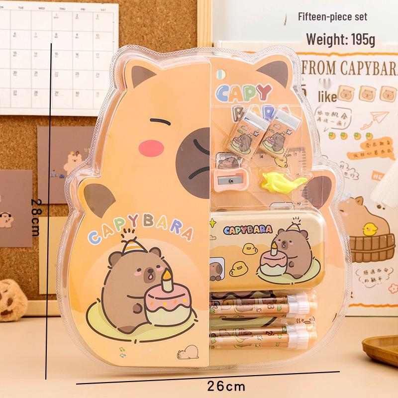 Capybara Creative Stationery Set - Perfect Kindergarten & Primary School Gift