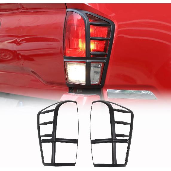 

Tail Light Guard Covers Compatible with Toyota Tacoma 2016-2023, Rear Taillight Lamp Cover Trim Protector Exterior Accessories (Gloss Black) матовый черный