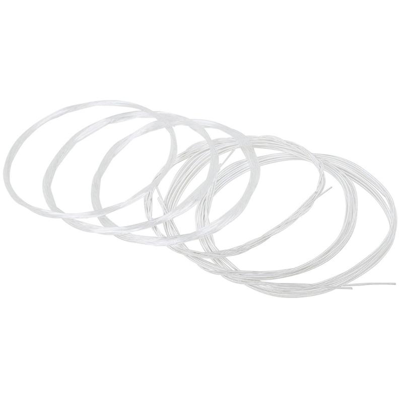 11-String Oud Strings with Rustproof Coating Clear Nylon Silver Plated Copper Alloy Wound Oud String Easy To Use