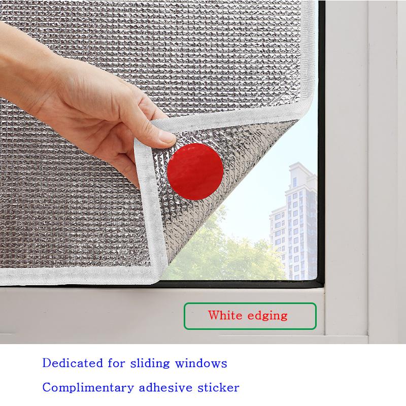 Dedicated For Sliding Windows Glass Aluminum Foil Sun Shade Film Protector Pad Office Sunshine Room Insulation Heat Preservation