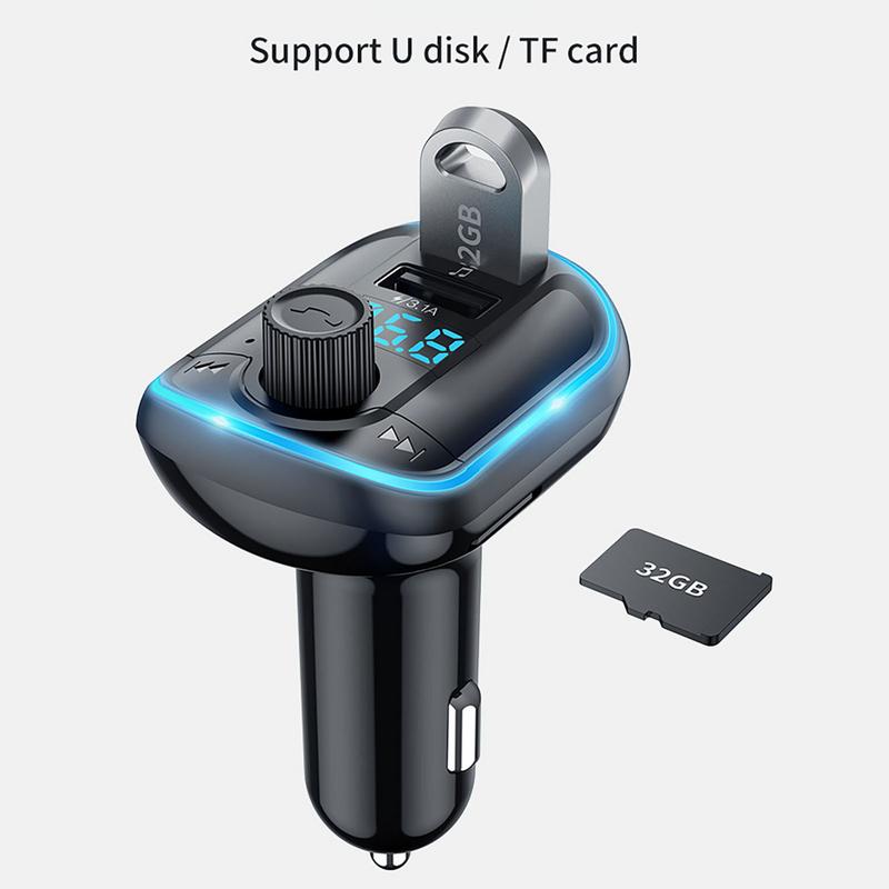 Car Radio Wireless Fm Transmitter Radio Receiver USB Car Adapter Connectivity For All Smartphones High-Fidelity Audio Players