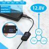 Elough Type-C To Lighter Female Socket 5V 12.8V Adjustable Voltage Converter Power Adapter PD Cable Extender