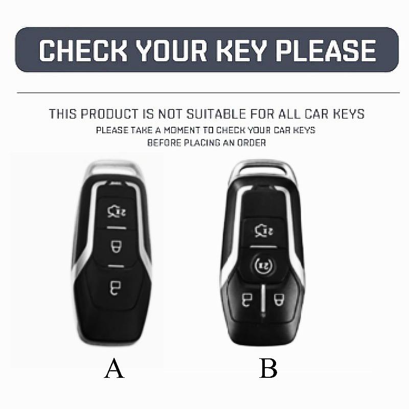 Etui clés pour Ford Fusion Mondeo Mustang F-150 Explorer Edge 2015-2018 pour Ford Focus 3 4 ST MK5 Explorer Edge Fiesta Kuga MK3 4