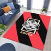 Korea Lion Emblem Print Non‑Slip Rug, National Sports Decor Carpet for Living Room Bedroom Home Decoration