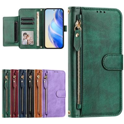 Obal s preklápacím vekom pre Xiaomi Poco M1 M2 M3 F3 X3 Nfc Pro GT C40 C50 C51 C61 C65 C75 4G Kožená peňaženka s priehradkami na karty a zipsom