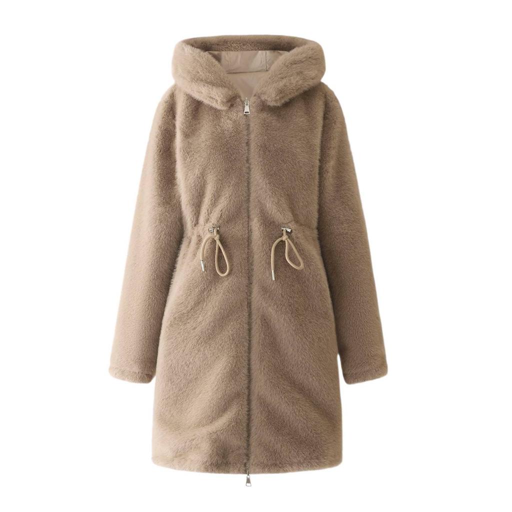 Women's Parka MidLengthArtificial Fur Lined Winter