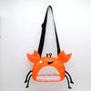 Beach Mesh Girls Bag Shell Collecting Bag PVC Crab Shape Seashell Storage Pouch Toys Collecting Storage Bags Outdoor Accessories