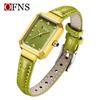 Oufanny Women's Simple Square Dial Quartz Wristwatch – Korean Style, Light Luxury for Ladies & Students