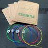 Ukulele Strings Nylon Ukulele Strings Ukulele Nylon Strings Replacement Parts Ukulele Accessories 3 Complete Set (colorful, Clear, White)