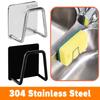 Kitchen Stainless Steel Sink Shelf Sponges Holders Adhesive Drain Drying Rack Kitchen Wall Hooks Accessories Storage Organizer