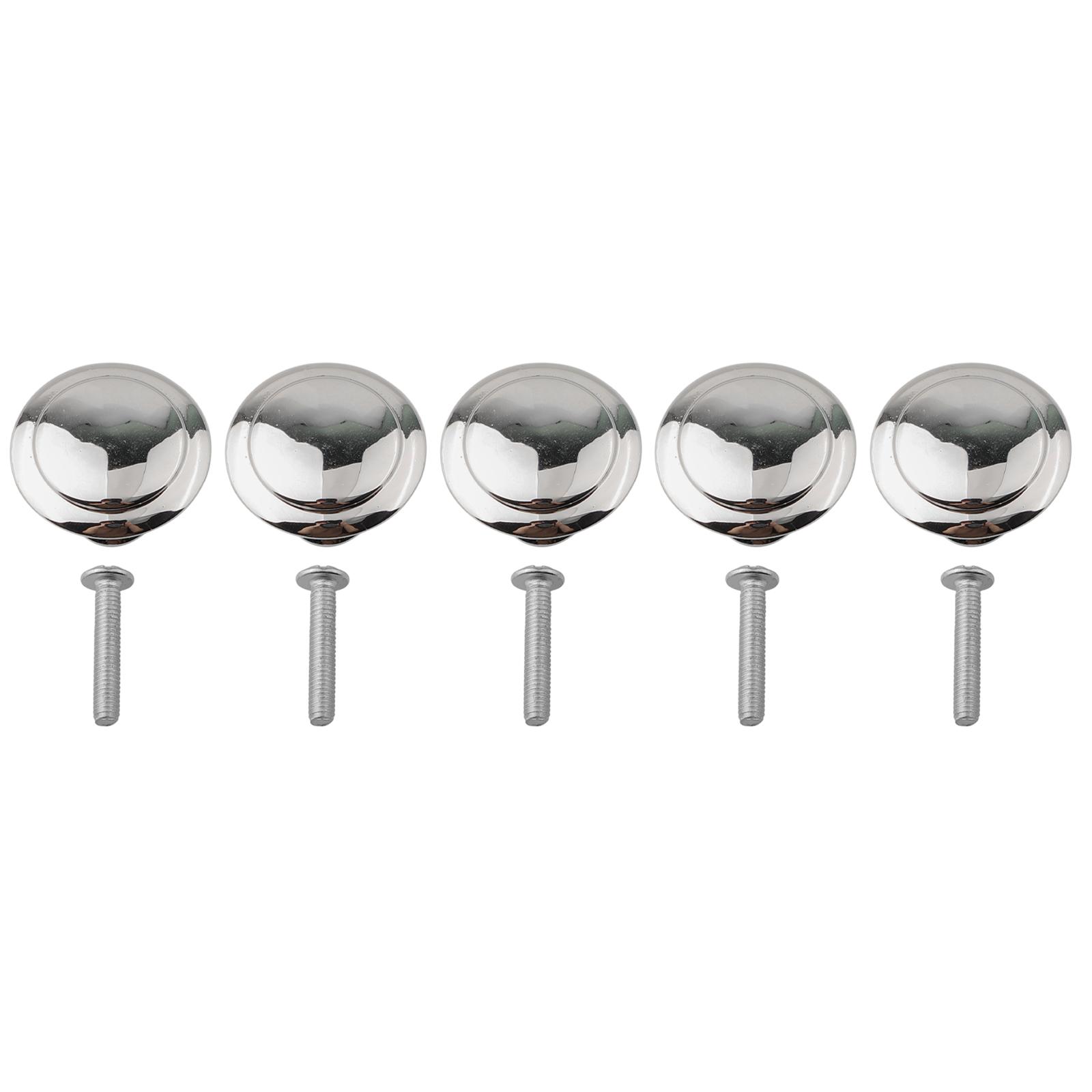 

12pcs Furniture Handles Round Drawer Knobs Silver Cabinet Pulls Stainless Steel Cupboard Drawer Handles Replacement Hardware China Mainland
