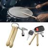Professional Percussion Keychain Combo Wooden Sticks And Adjustable Lock Portables Music Accessory