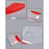 6Pcs Punched Pocket Clear Document Wallet 11 Holes Punched Pocket File Bag Letter Size Folder Filing Wallet File Sleeve