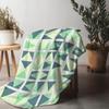 Trendy Geometric Triangle Blanket for Sofa Bed Travel Camping Living Room Office Conditioning Blanket for All Seasons Gifts