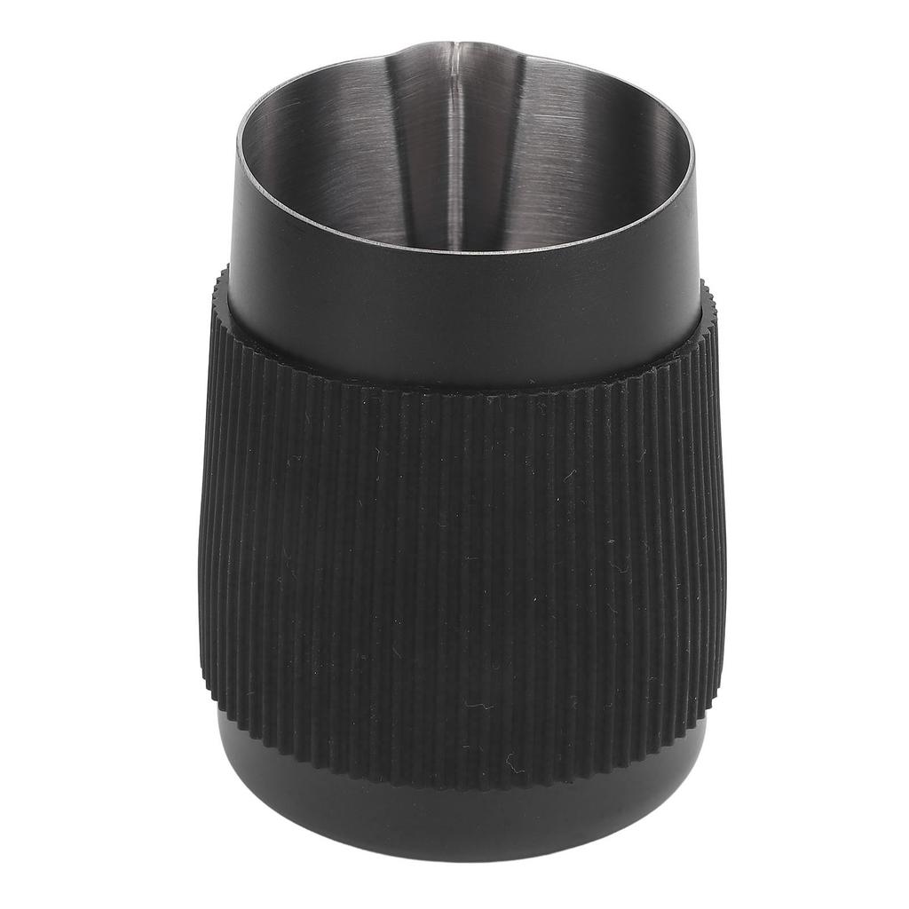 Stainless steel milk foam jug coffee jug 420 ml with double wall vacuum insulation for cappuccino hot chocolate