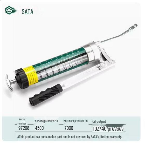SATA SIDA 400CC Transparent Tube Grease Gun