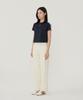 COVERNAT WOMAN Comfort Crop T-Shirt Navy