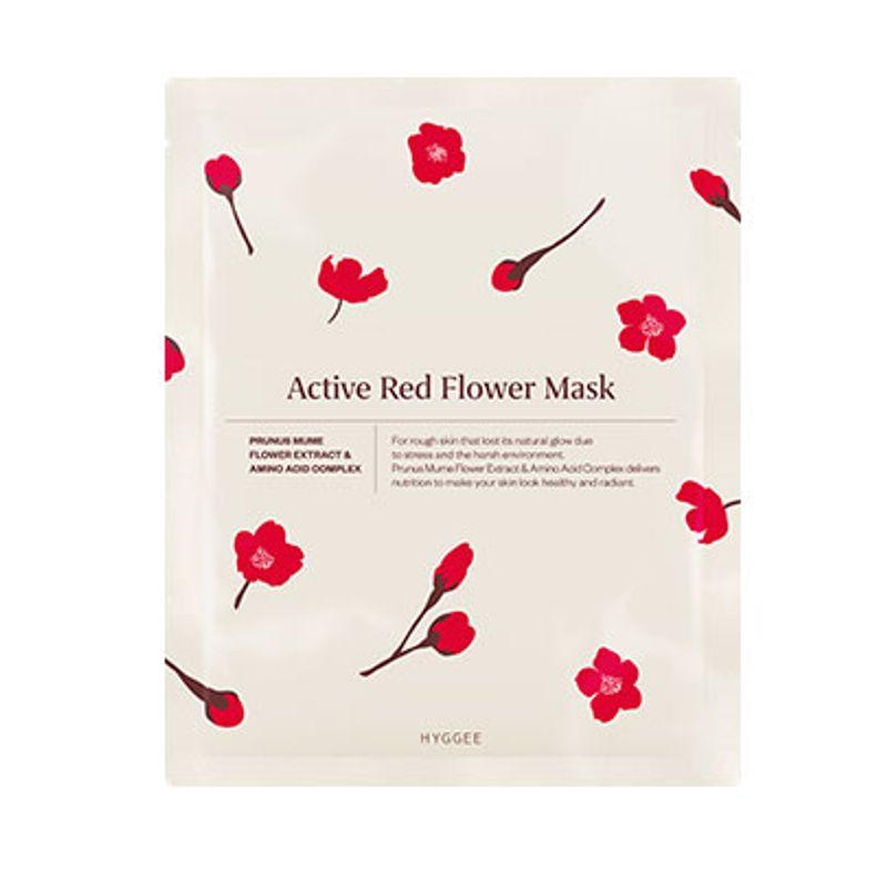 HYGGEE Aktive Rote Blütenmaske (10ea)