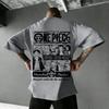 T-shirt One Piece Uomo Donna Cappello di Paglia Pirati Luffy Zoro Sanji Anime Streetwear Estate 2026 T-shirt Grafica Magliette Casual a Maniche Corte