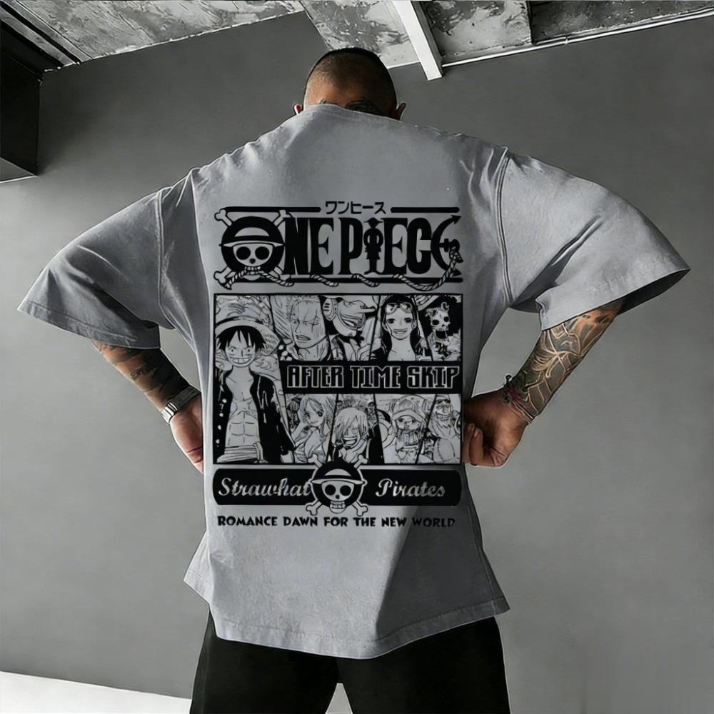 T-shirt One Piece Uomo Donna Cappello di Paglia Pirati Luffy Zoro Sanji Anime Streetwear Estate 2026 T-shirt Grafica Magliette Casual a Maniche Corte