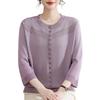 Yalu Elegant Mother's Hollow Rhinestone Knitted Cardigan